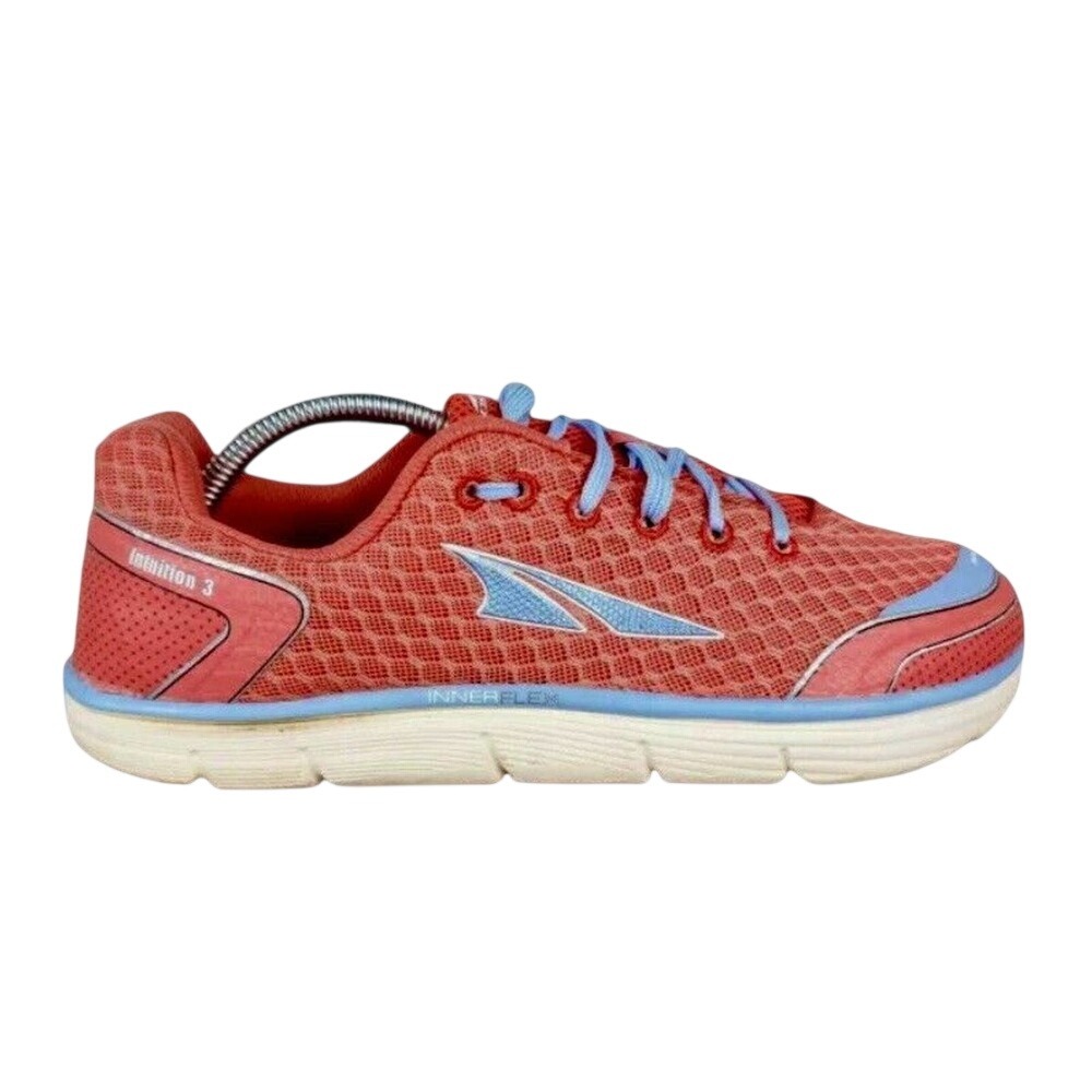 Altra‎ Intuition 3 Womens Running Shoes Coral Red Light Blue Zero Drop FootShape